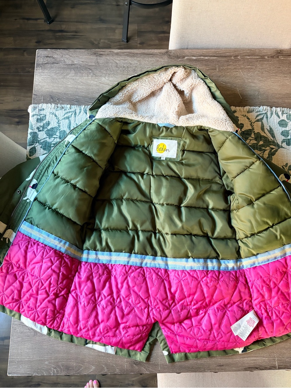 Mini Boden || Sausage Dog Dachshund Waterproof Parka - Picture 4 of 11